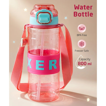 Kids Water Bottle with Straw & Sling