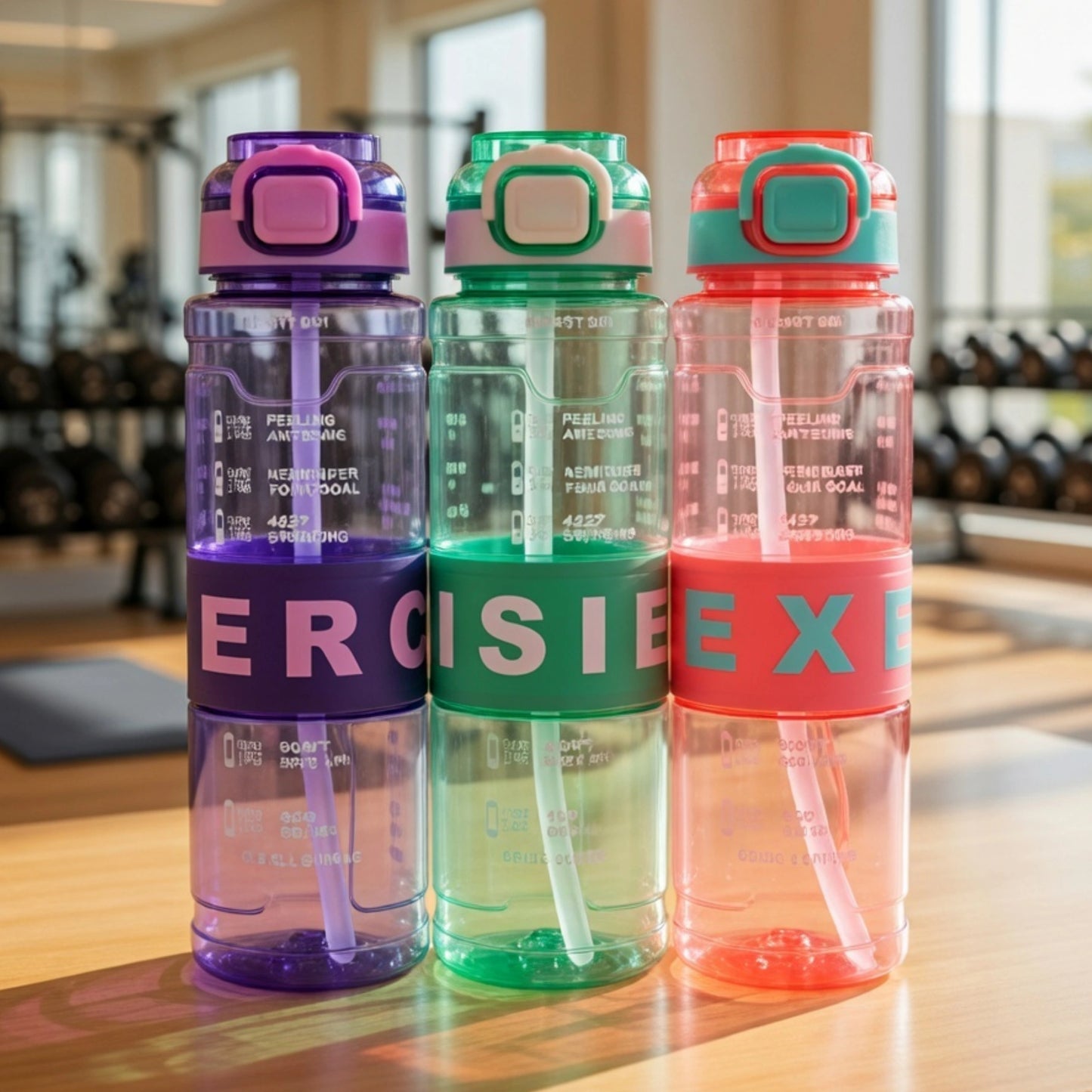 Kids Water Bottle with Straw & Sling
