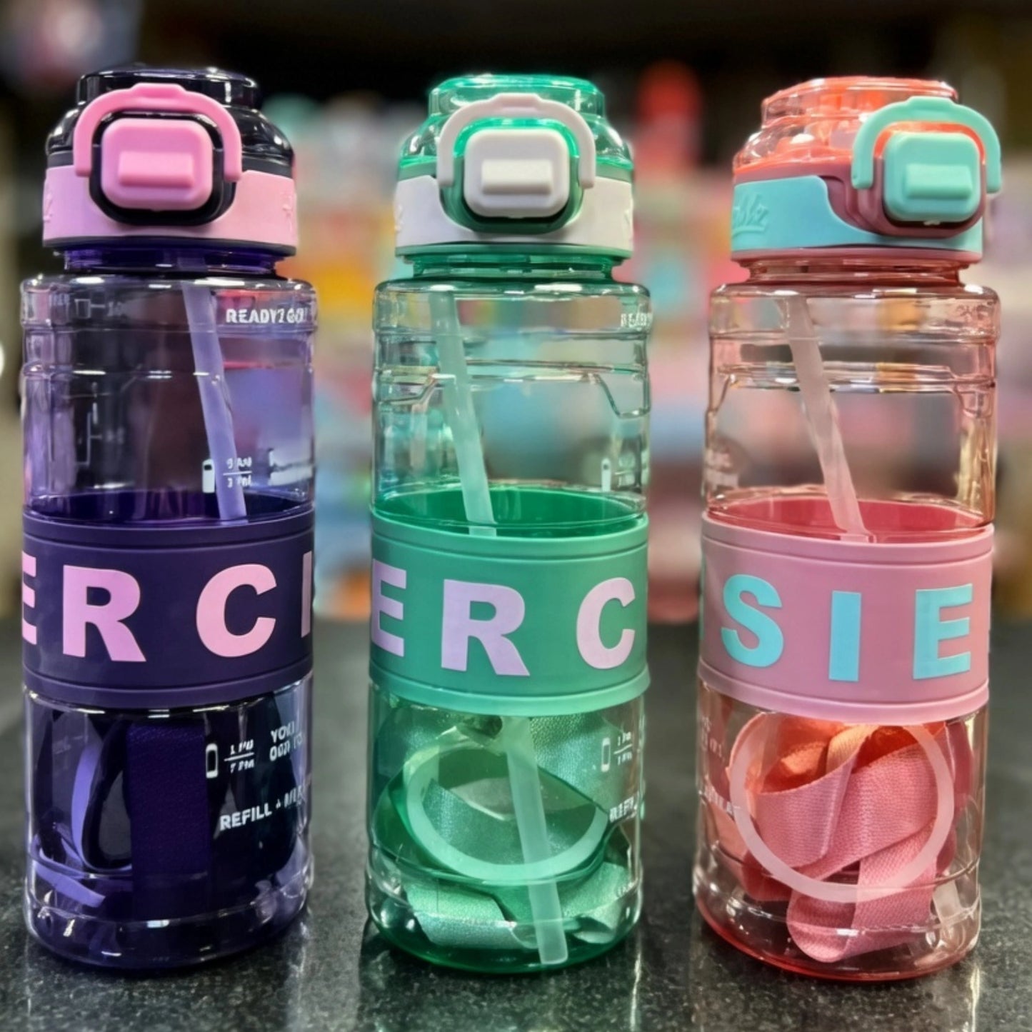 Kids Water Bottle with Straw & Sling