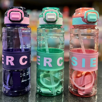 Kids Water Bottle with Straw & Sling