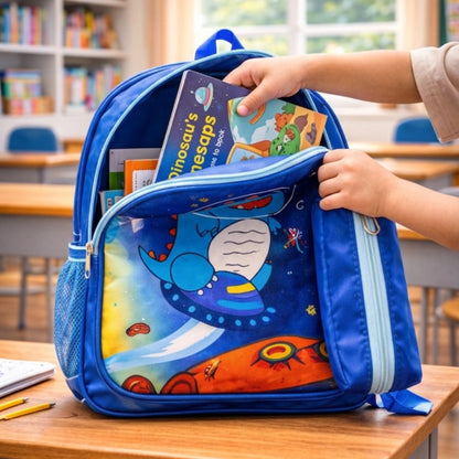 Cartoon School Backpack with Pencil Pouch