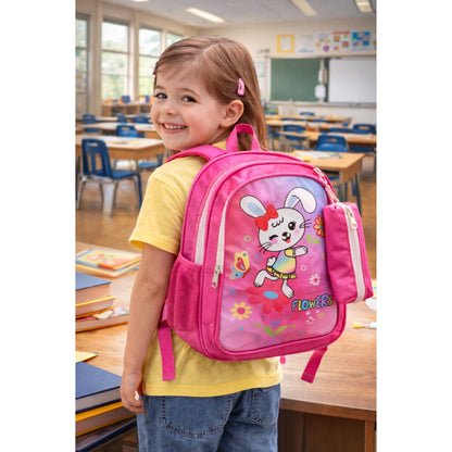 Cartoon School Backpack with Pencil Pouch