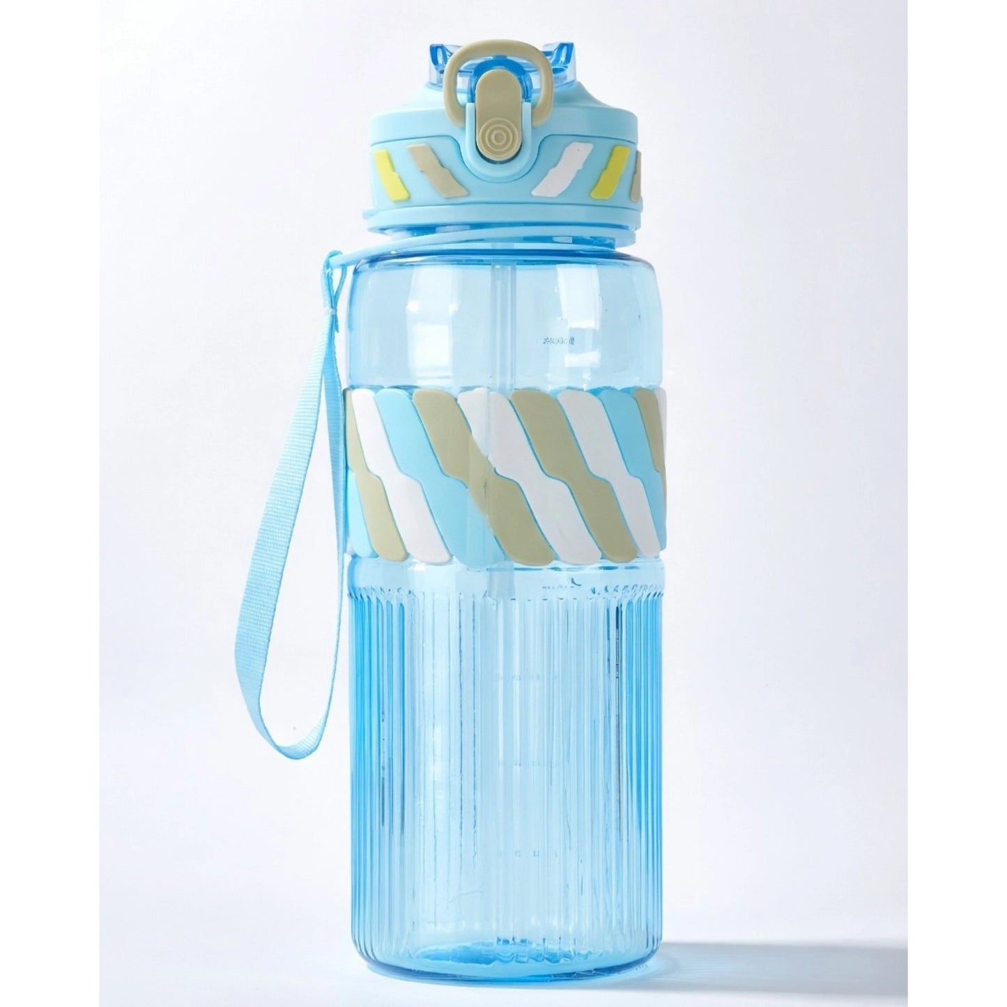 Designer Kids Water Bottle with Straw & Strap