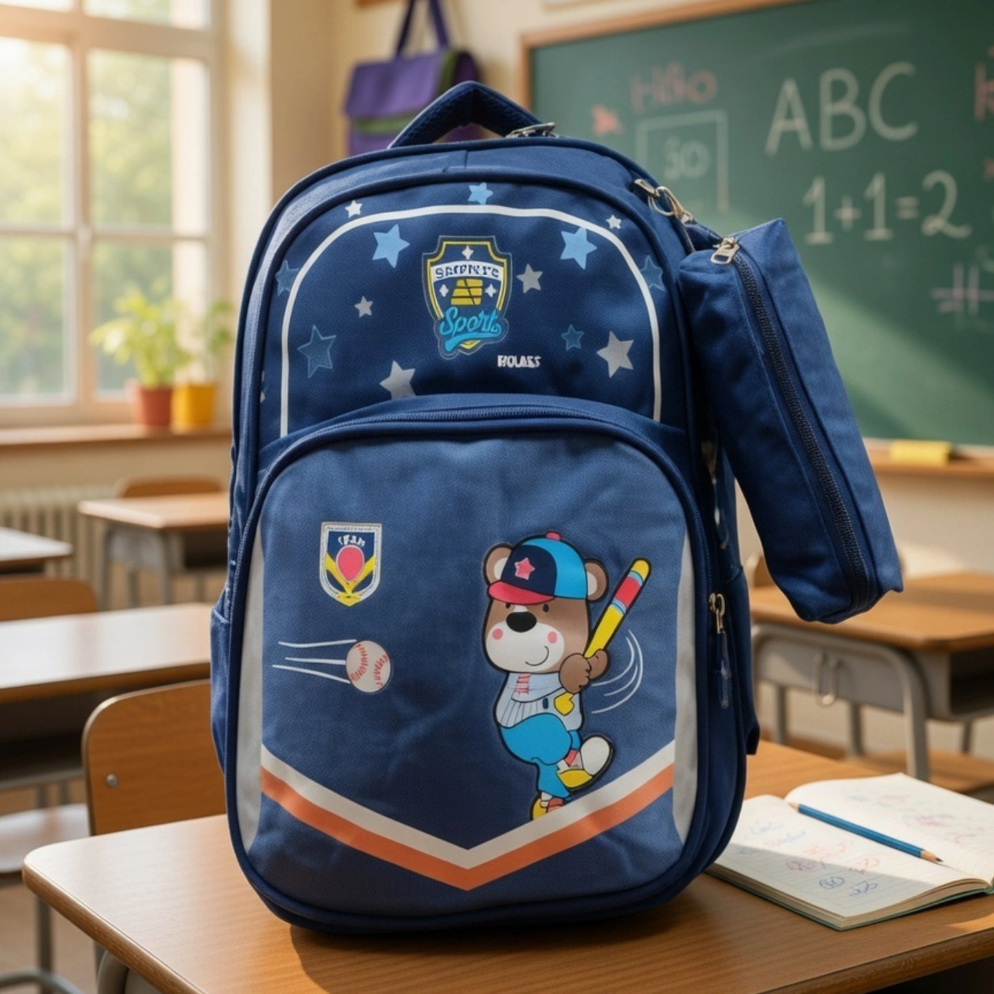 School Backpack with Pencil Pouch