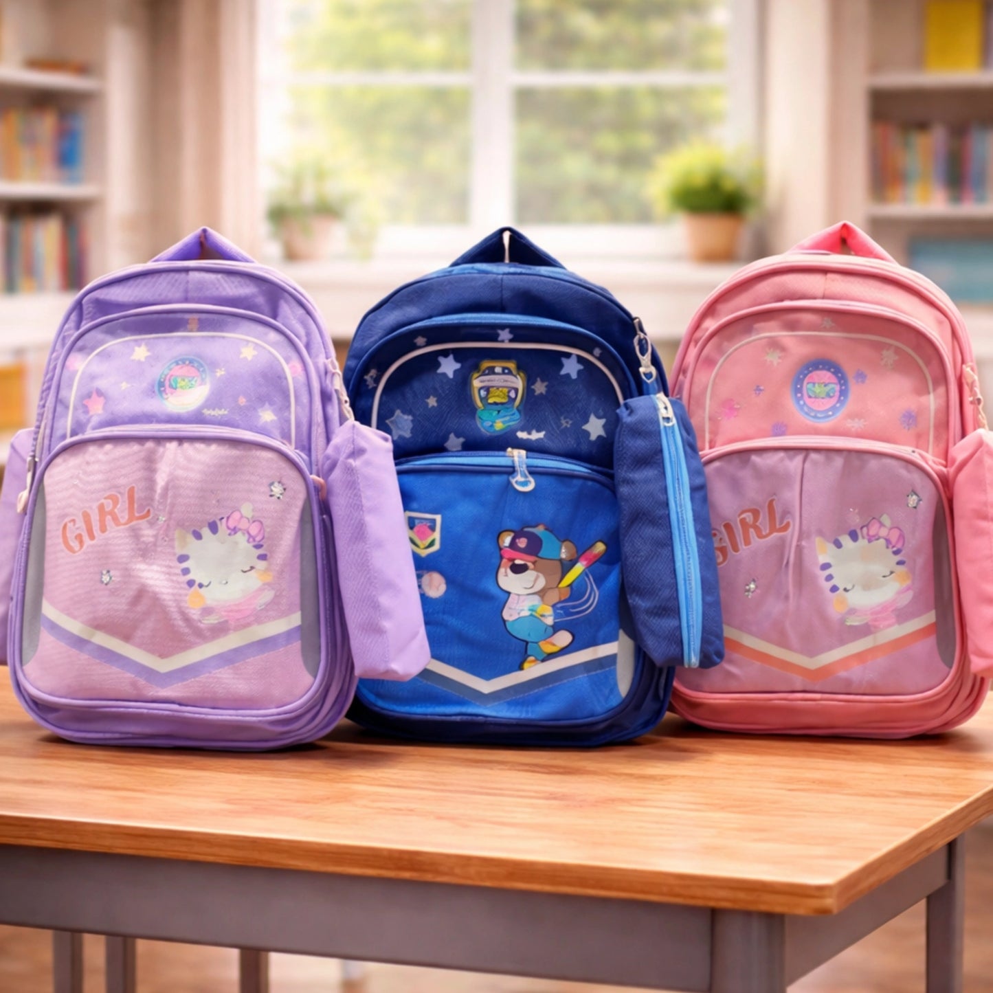 School Backpack with Pencil Pouch