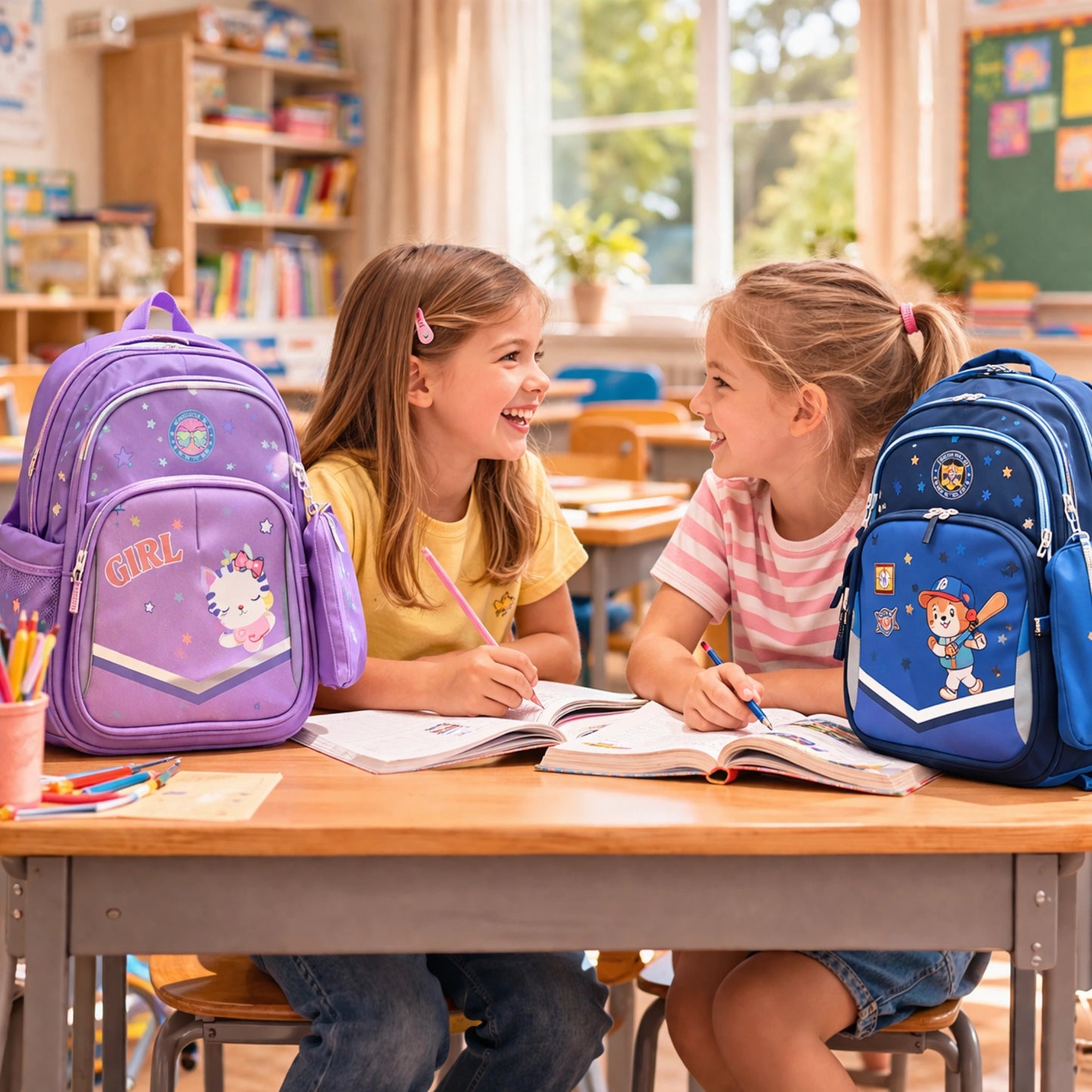 School Backpack with Pencil Pouch
