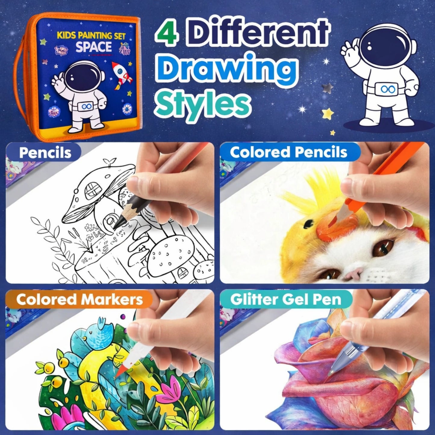 Painting Set Space Theme