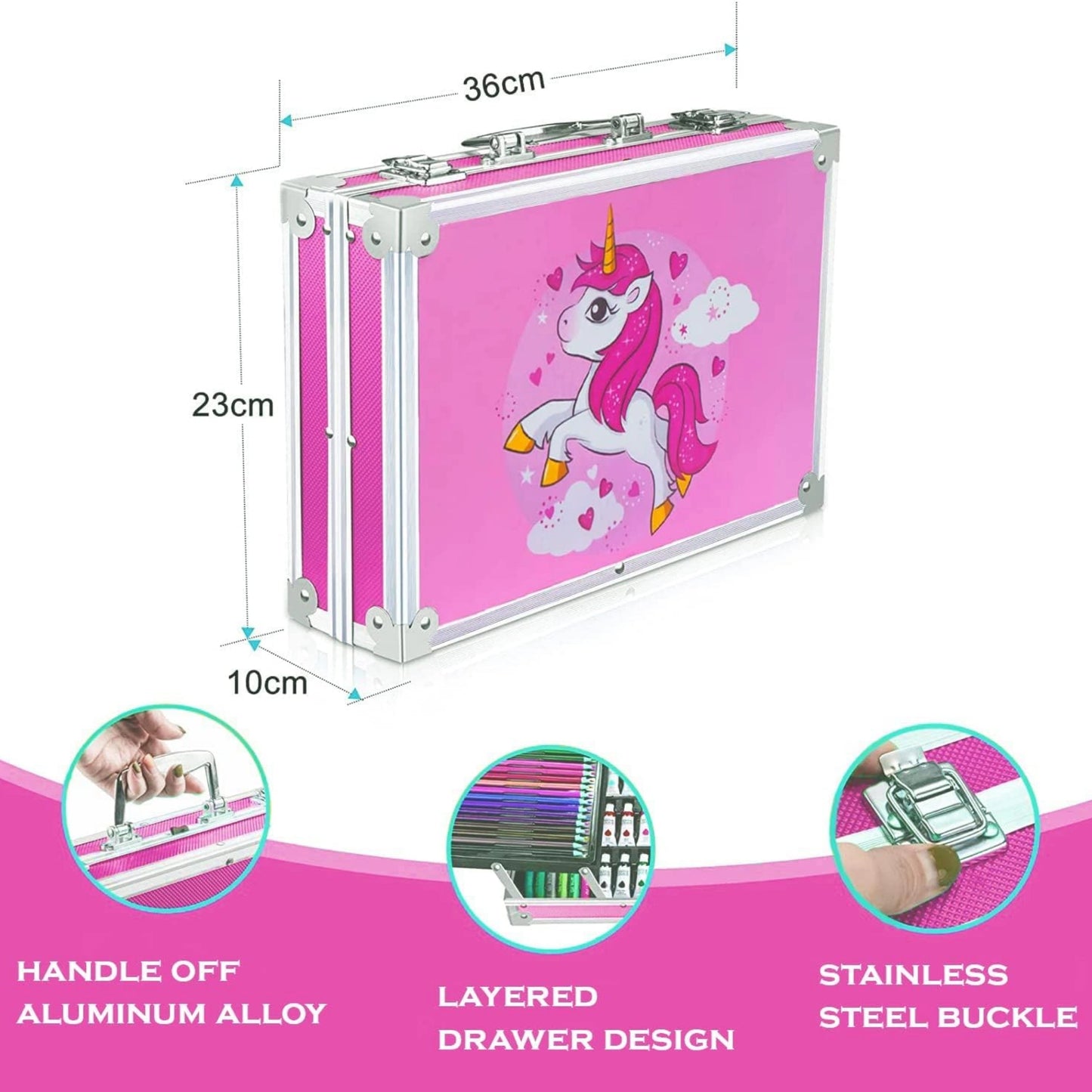 Art Drawing Kit in Aluminum Case