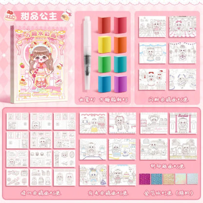 Magic Water Coloring Book Kit