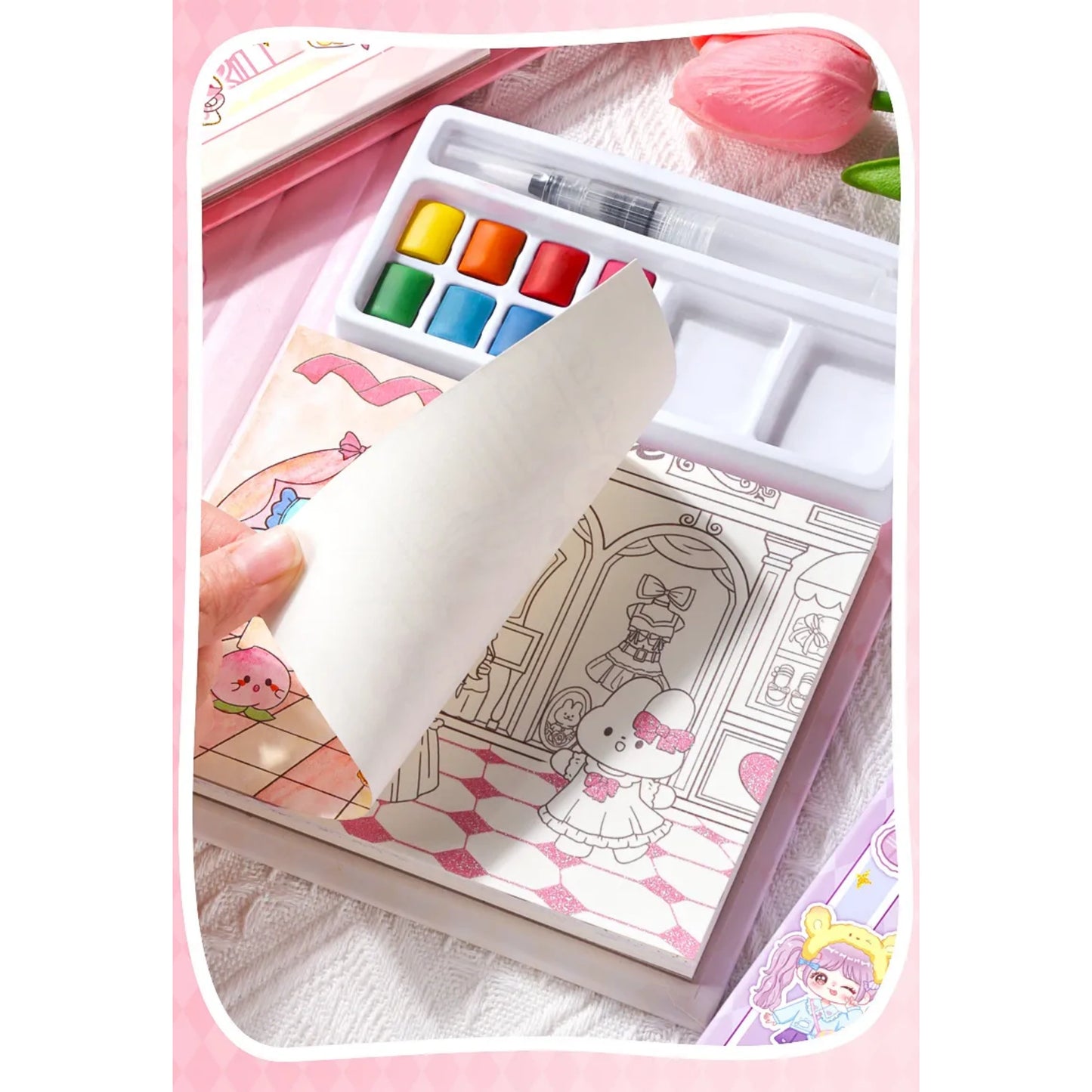 Magic Water Coloring Book Kit