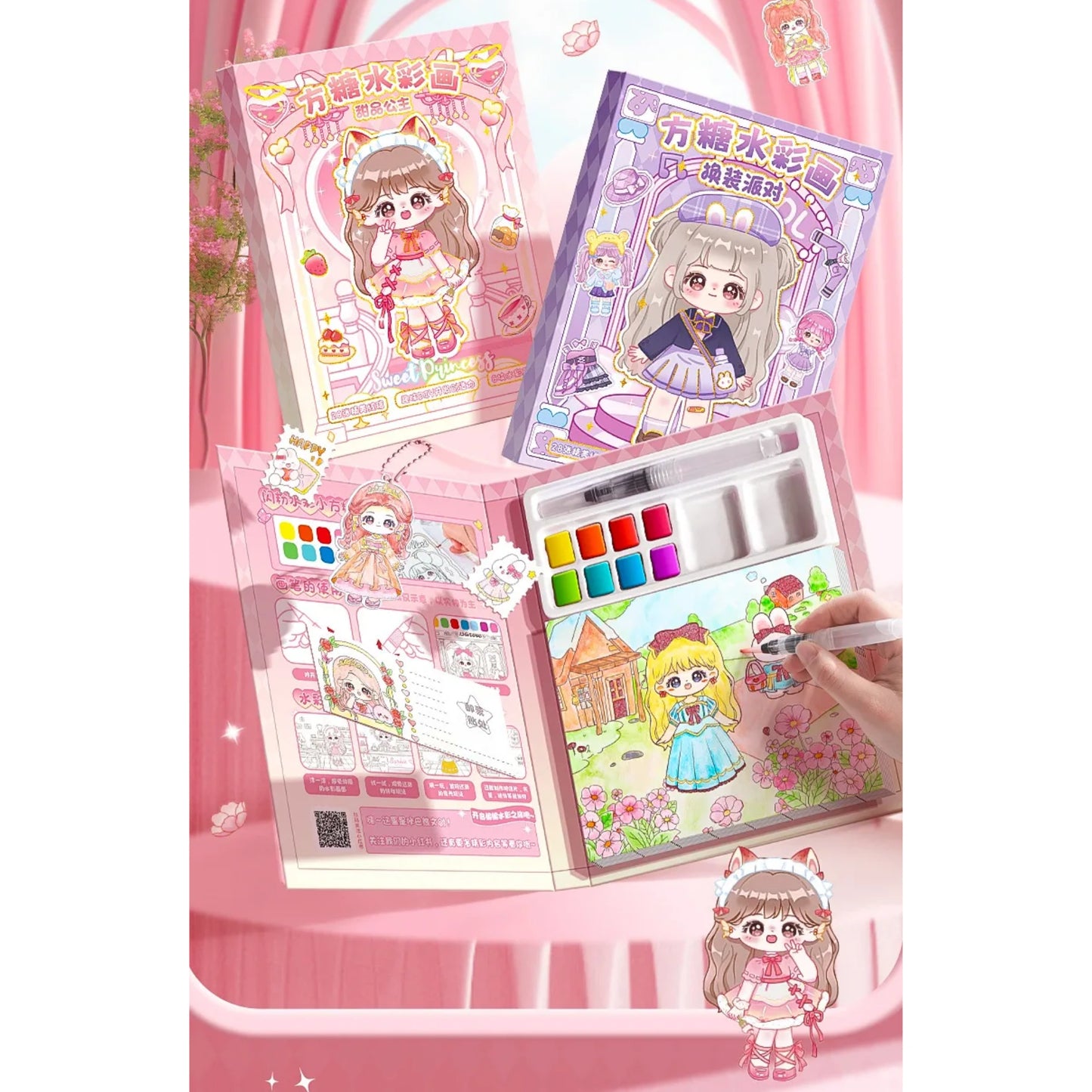 Magic Water Coloring Book Kit