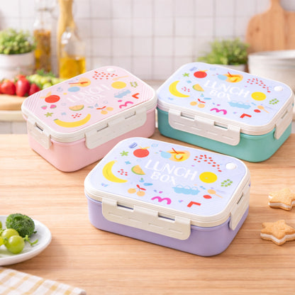 Stainless Steel Lunch Box with 3 Compartments