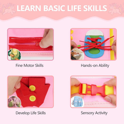 Busy Board Sensory Book