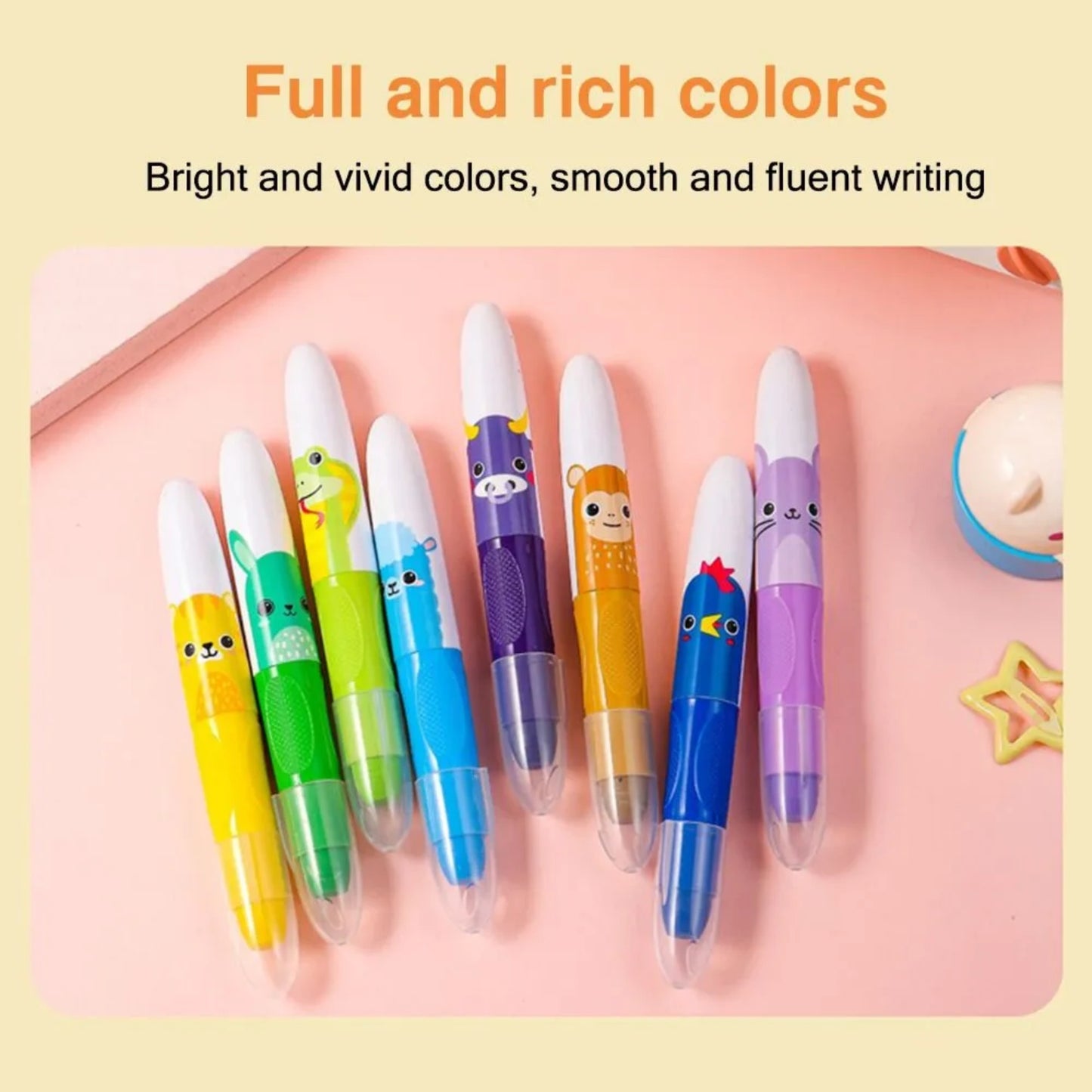 12 Color Twistable Crayons Set
