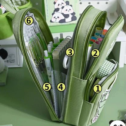 Panda Large Capacity Pencil Pouch Organizer