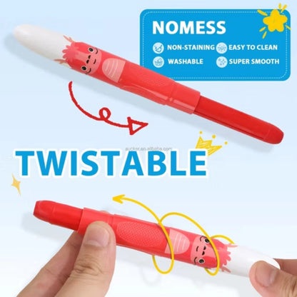 12 Color Twistable Crayons Set