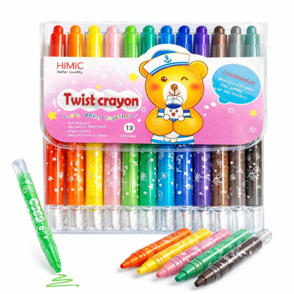 12 Color Twist Crayons Set