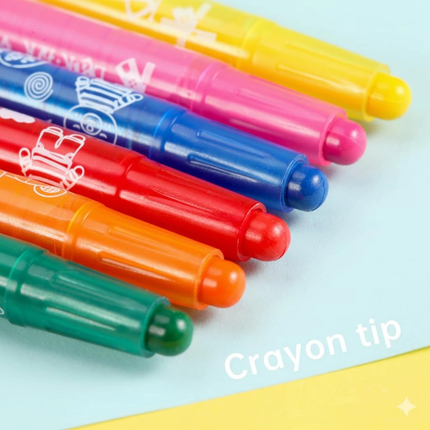 12 Color Twist Crayons Set