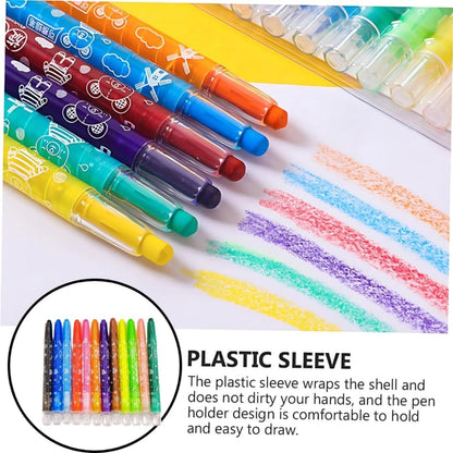 12 Color Twist Crayons Set