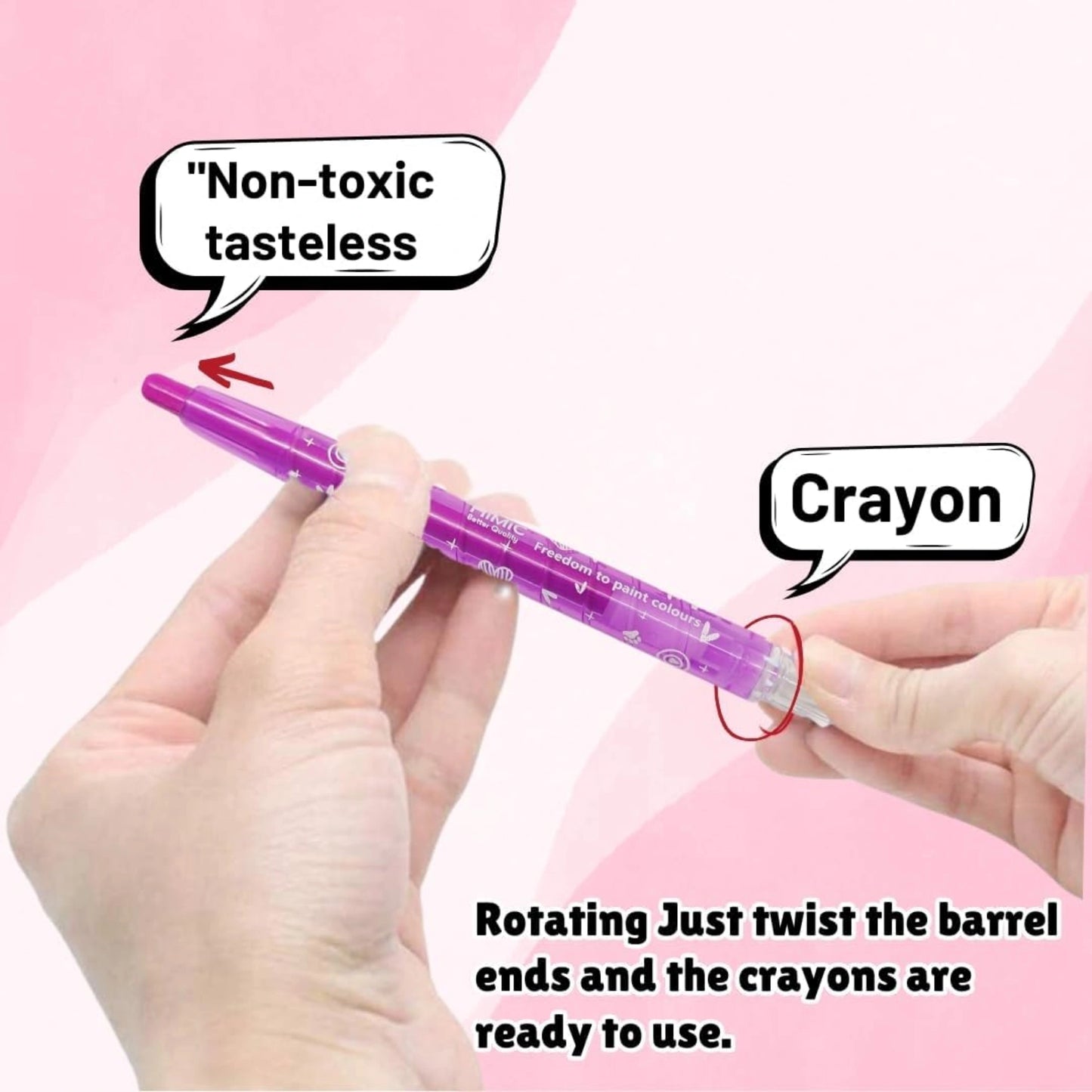 12 Color Twist Crayons Set