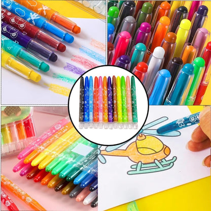 12 Color Twist Crayons Set