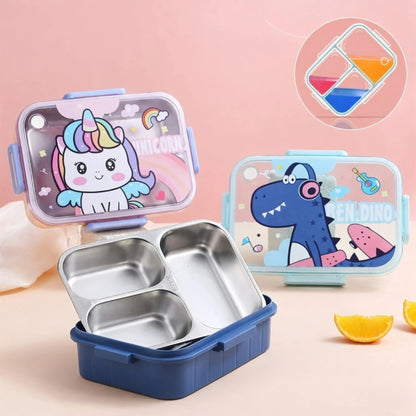 Stainless Steel Bento Lunch Box with Spoon & Chopsticks