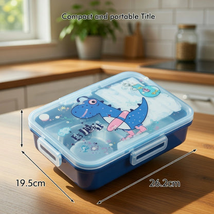 Stainless Steel Bento Lunch Box with Spoon & Chopsticks