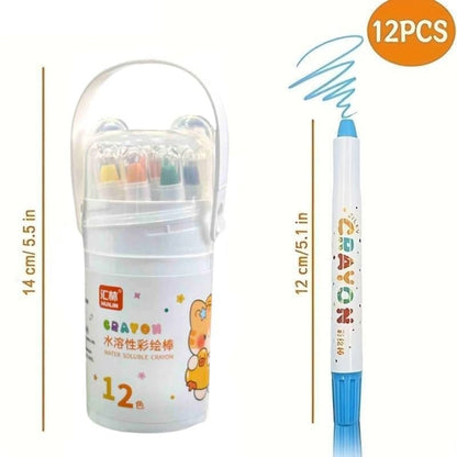 Color Twist Crayons Set with Storage Bucket