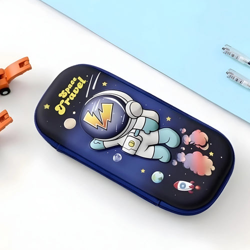 Space Travel Hard Shell Pencil Case