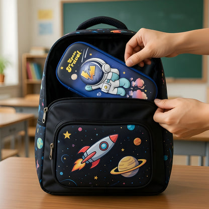 Space Travel Hard Shell Pencil Case